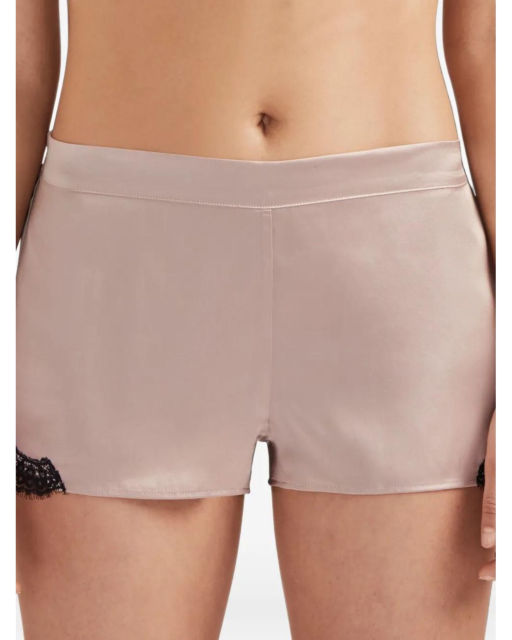 Aubade Pink Toi Mon Amour Lace-Trim Pyjama Shorts