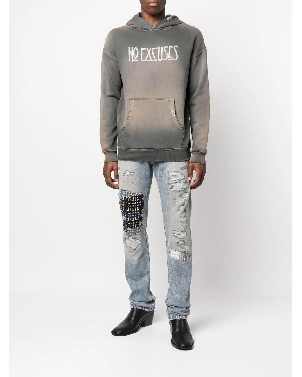 Alchemist Blue Distressed-Effect Jeans for men