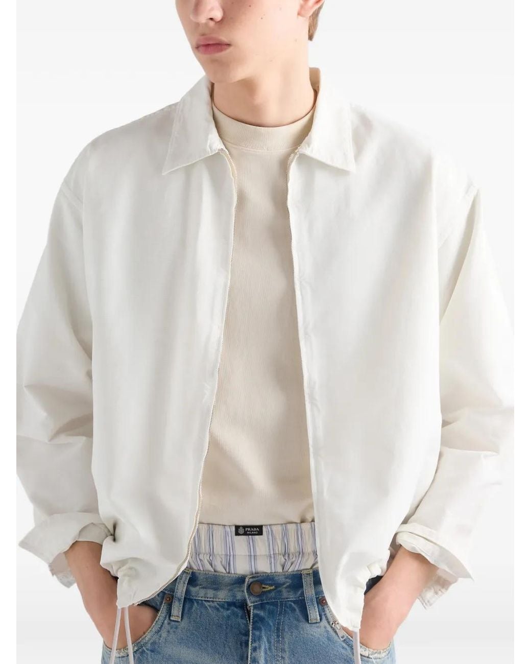 Camicia di Prada in White da Uomo