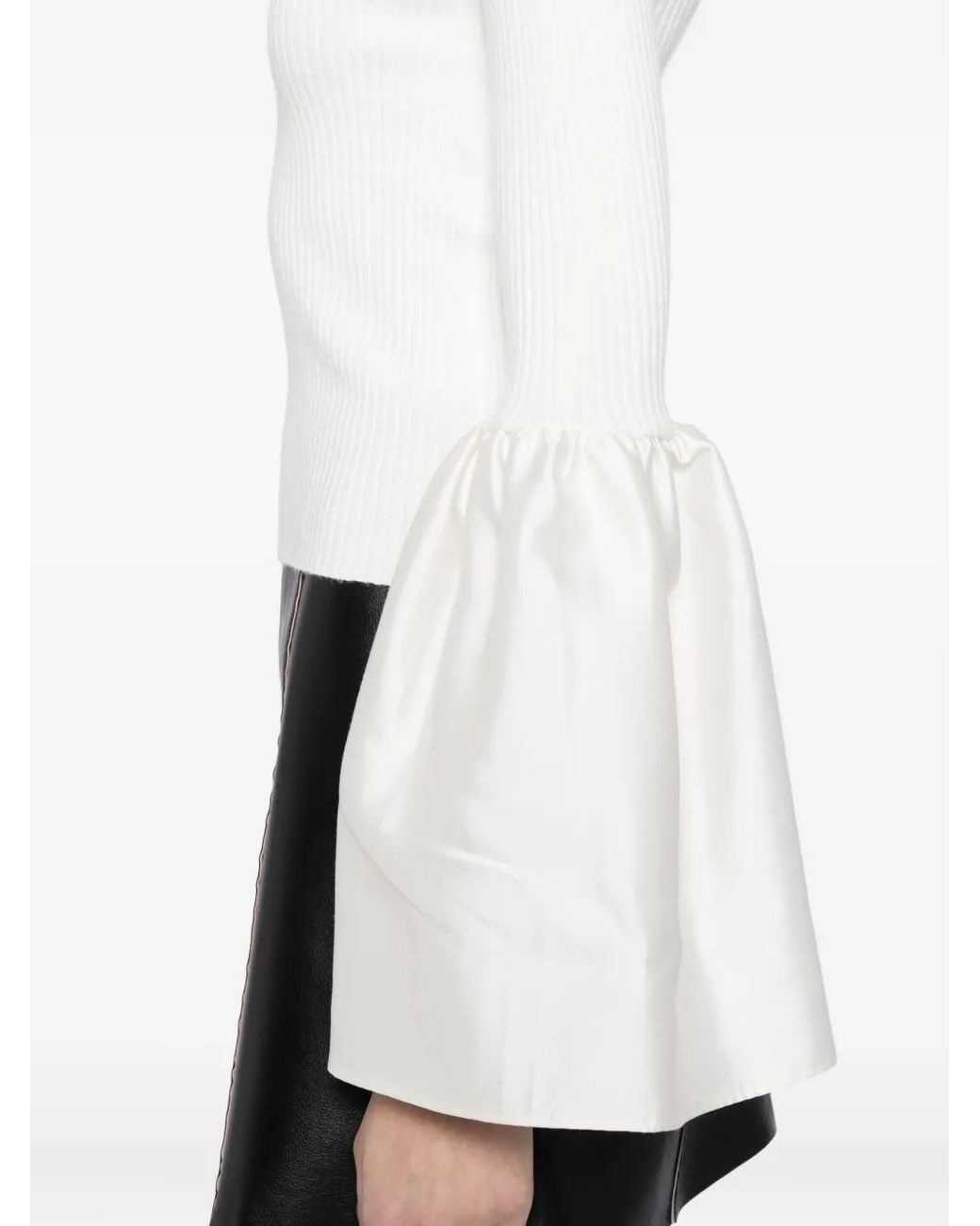 Cynthia Rowley White Flared-Sleeves Top