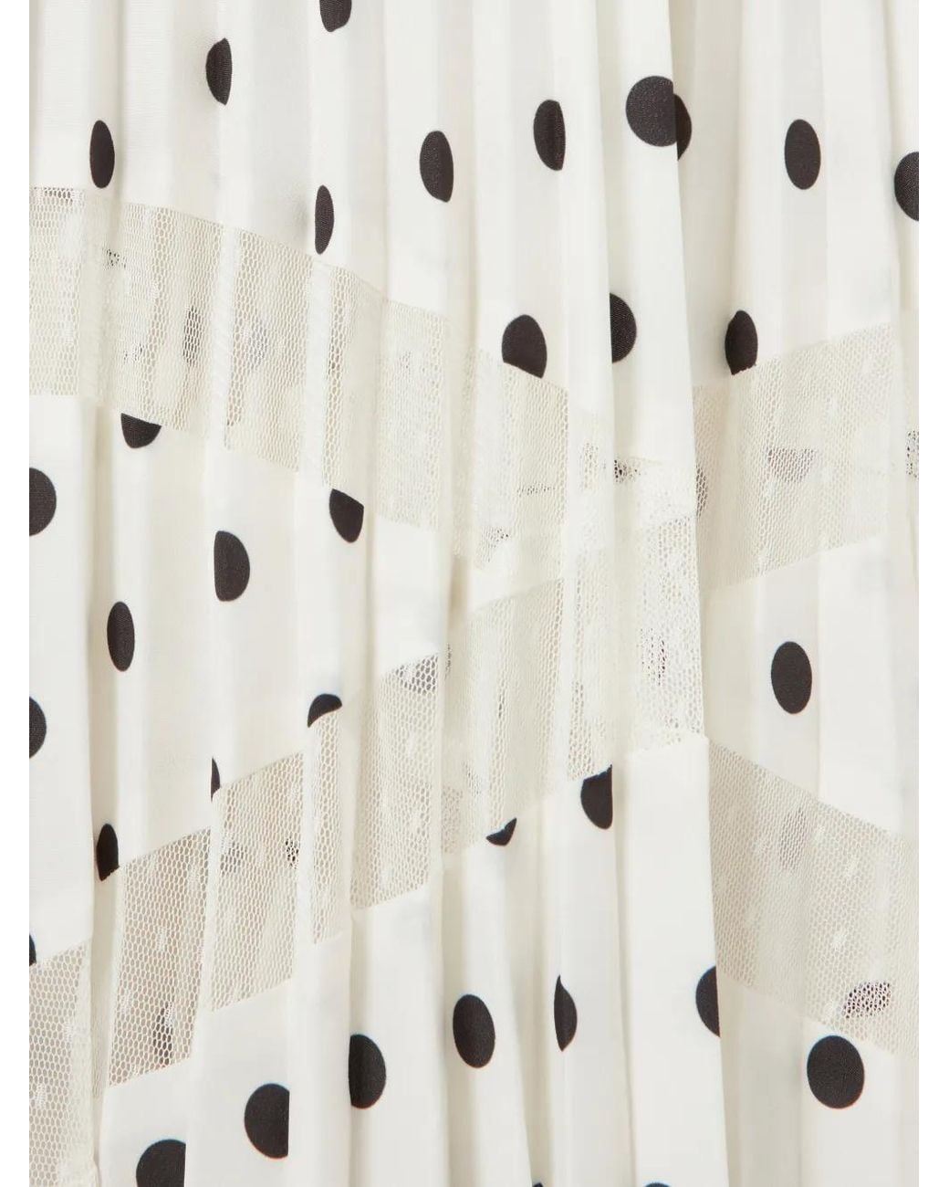 Jupe Mi-Longue À Pois Claudie Pierlot en coloris White