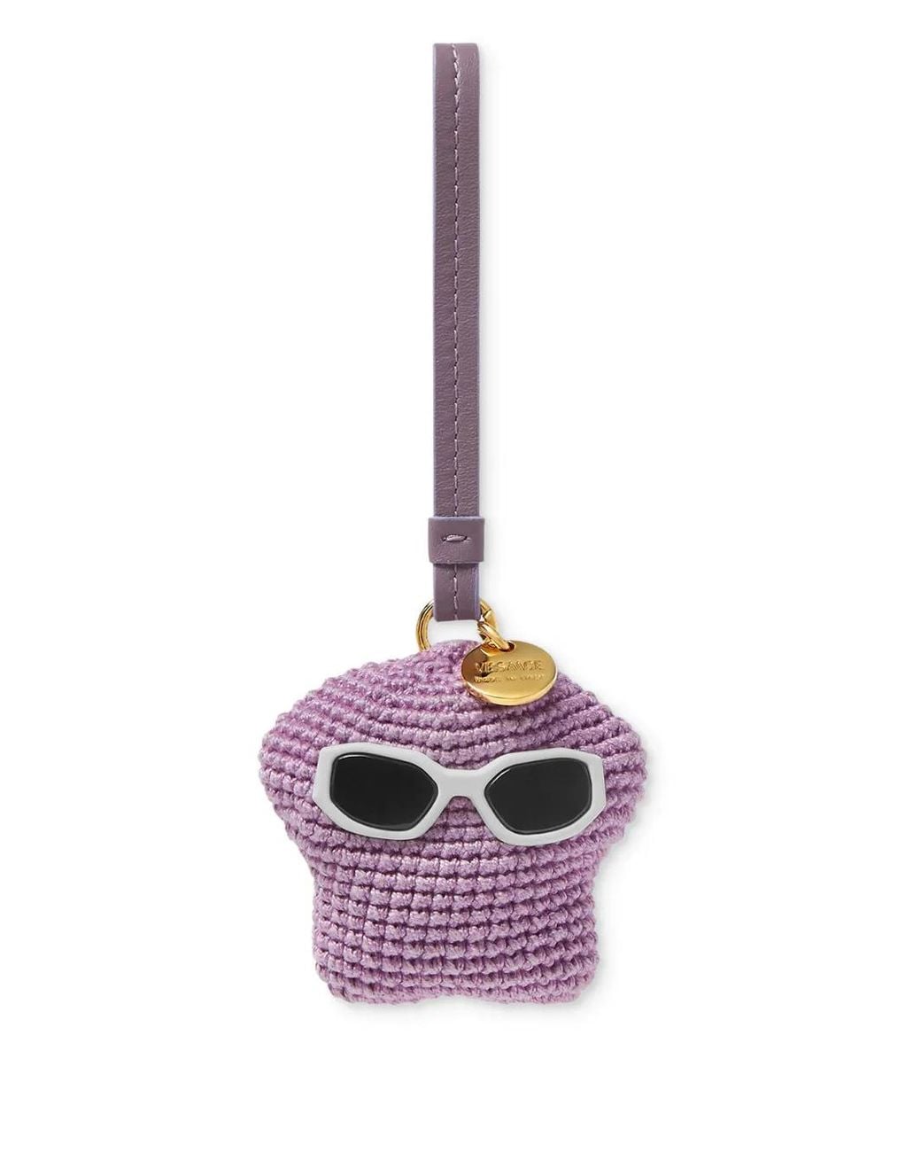 Versace Pink Medusa Fluffy Crochet Charm