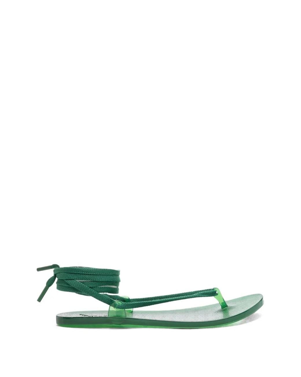 Ancient Greek Sandals Green Esther Lace-Up Sandals