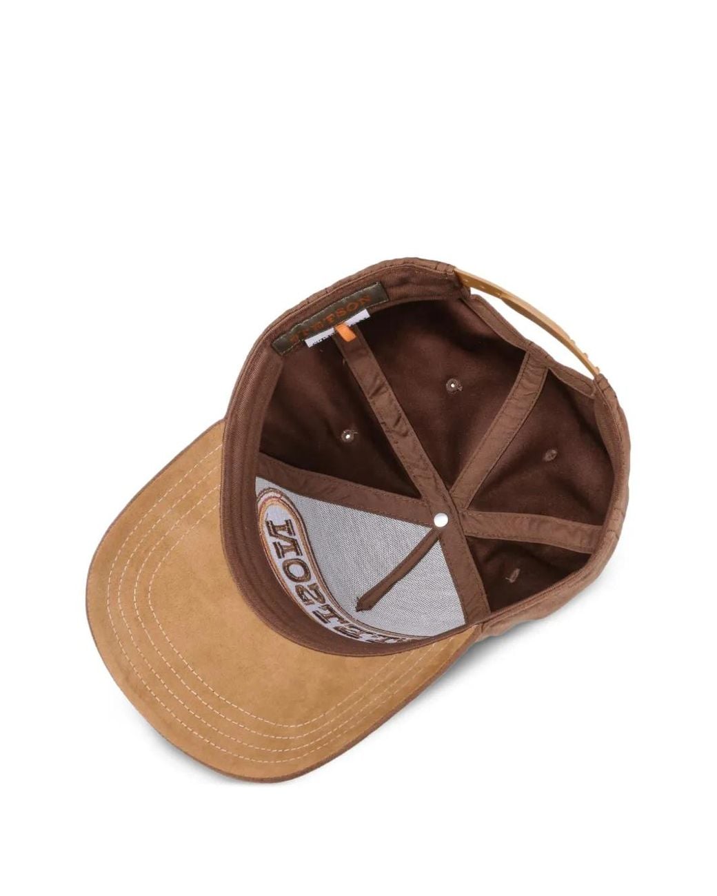Stetson Brown Buffalo Logo-Patch Baseball Cap