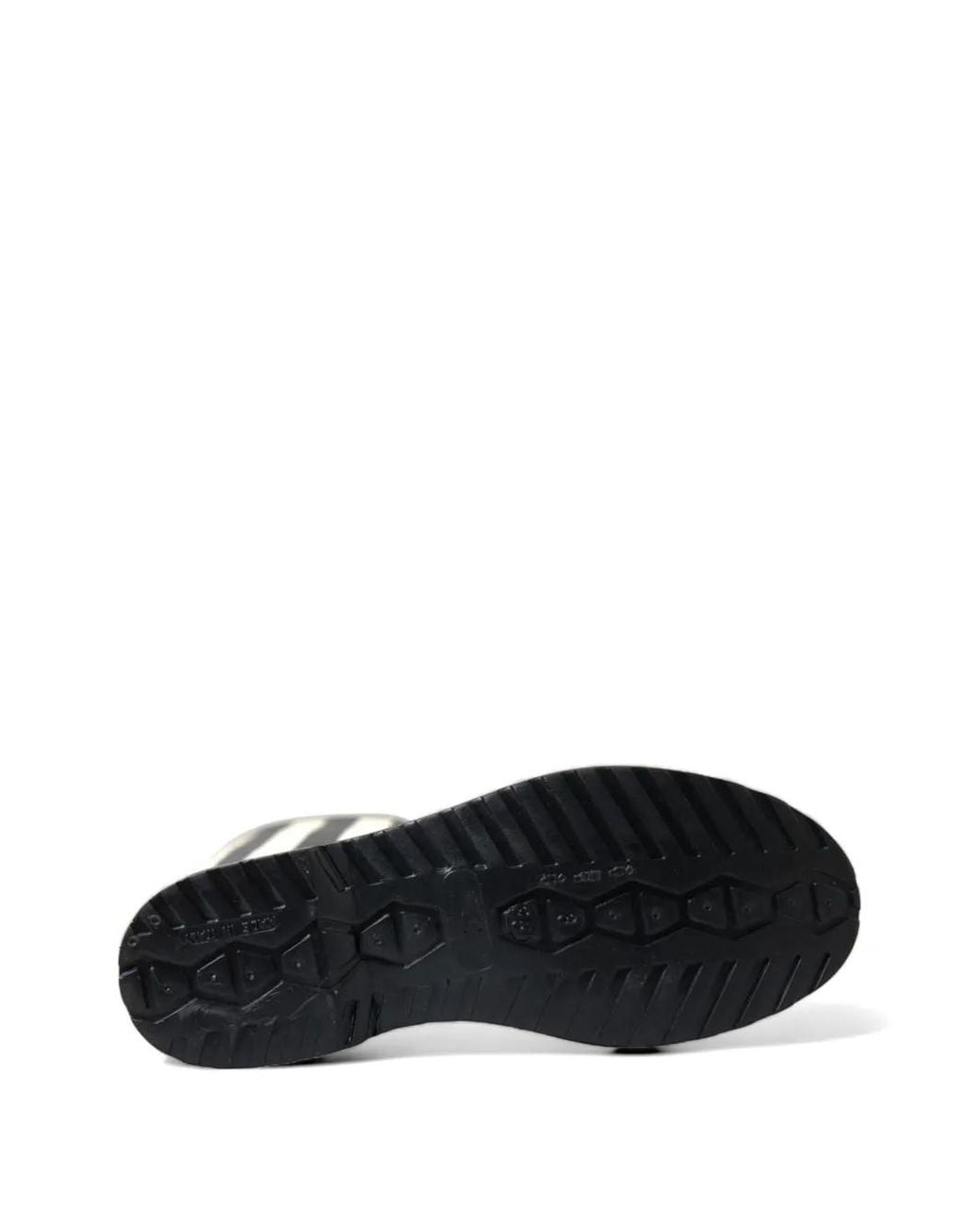 Dolce & Gabbana Black Striped Rubber Boots