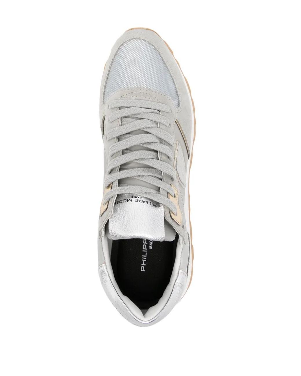 Philippe Model White Tropez Haute Lace-Up Sneakers