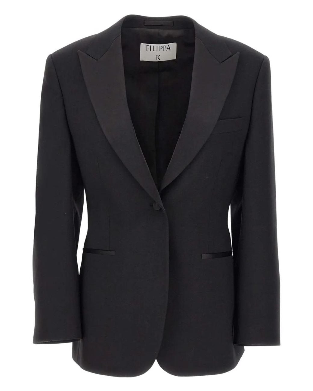 Filippa K Black Peaked-Lapels Blazer