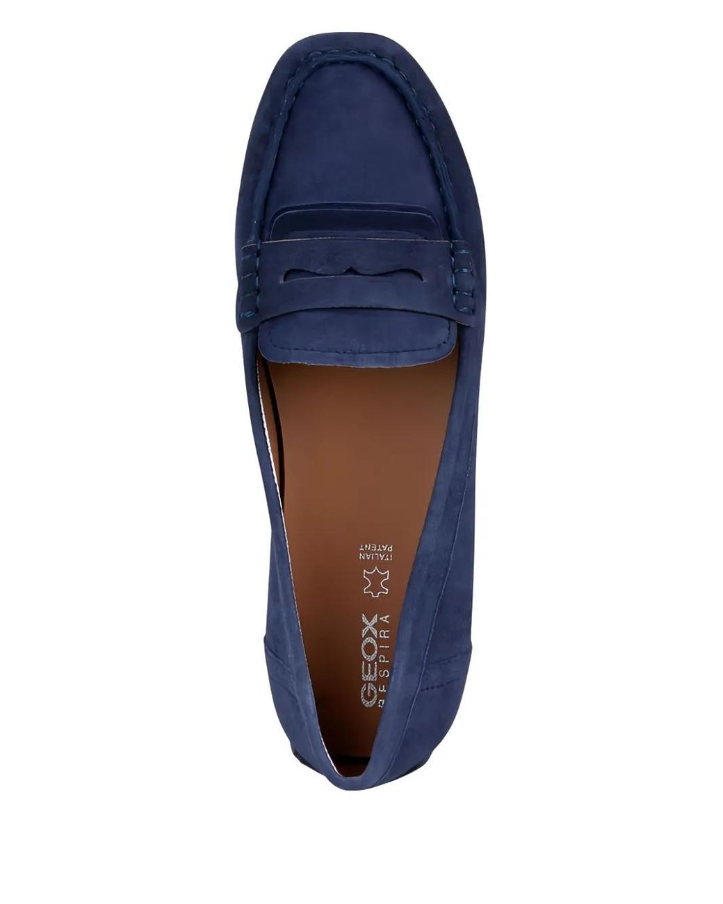 Geox Blue Kosmopolis Suede Loafers