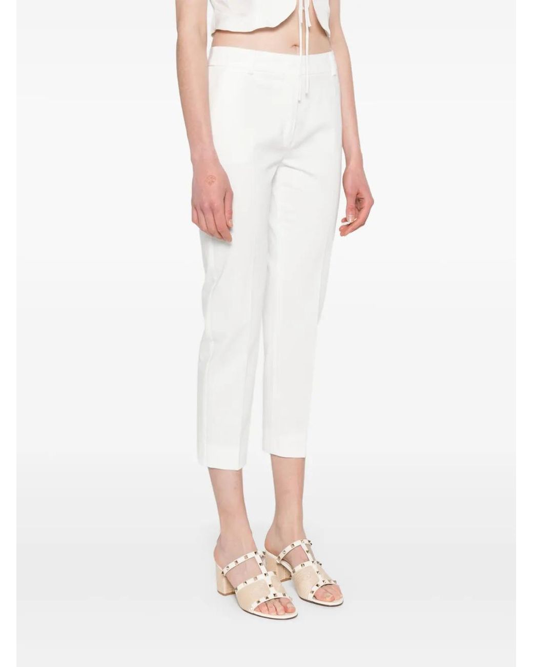 Max Mara White Cecco Trousers
