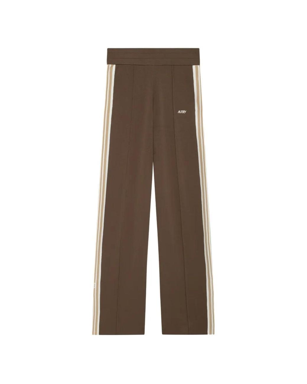 Autry Natural Side-Stripe Logo-Embroidered Trousers