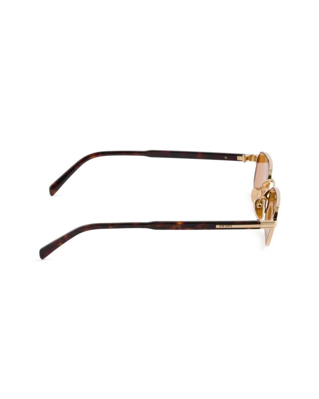Prada Natural Rectangle-Frame Sunglasses for men