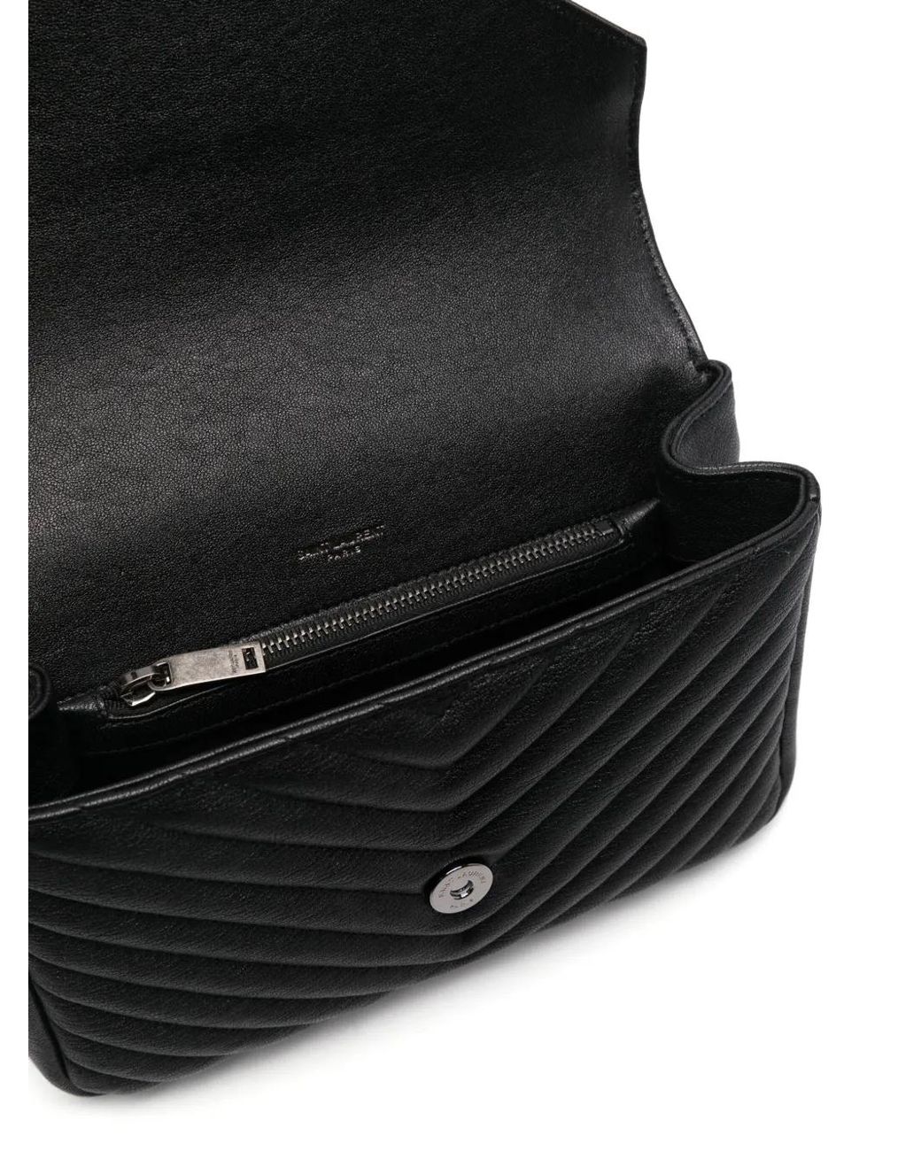Saint Laurent Black Medium College Cross Body Ba