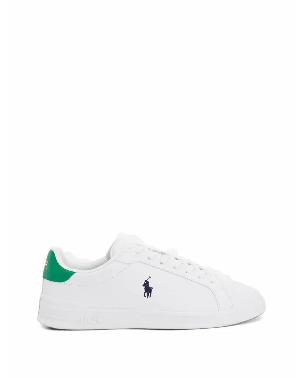 Polo Ralph Lauren White Heritage Court Ii Sneakers for men