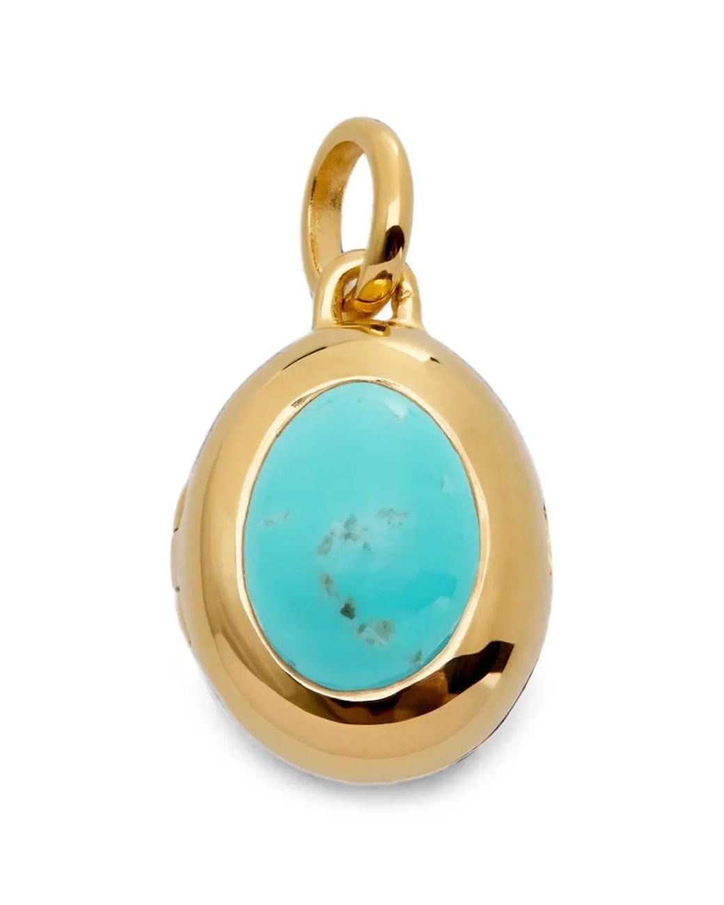 Monica Vinader Blue December Birthstone Embellished Locket Pendant