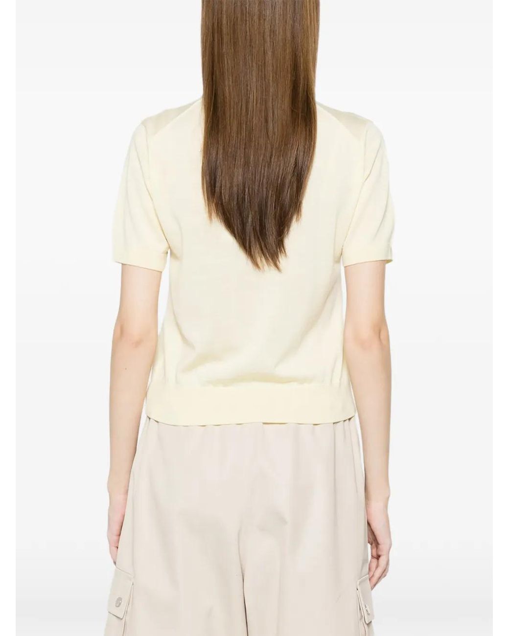 Maison Kitsuné White Logo-Patch Cardigan