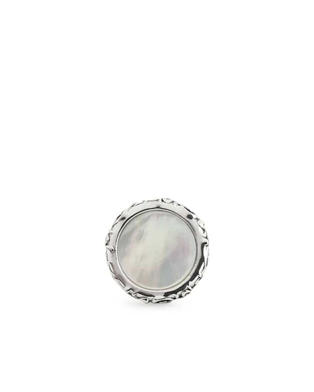 Emanuele Bicocchi White Amulet Stud Earring