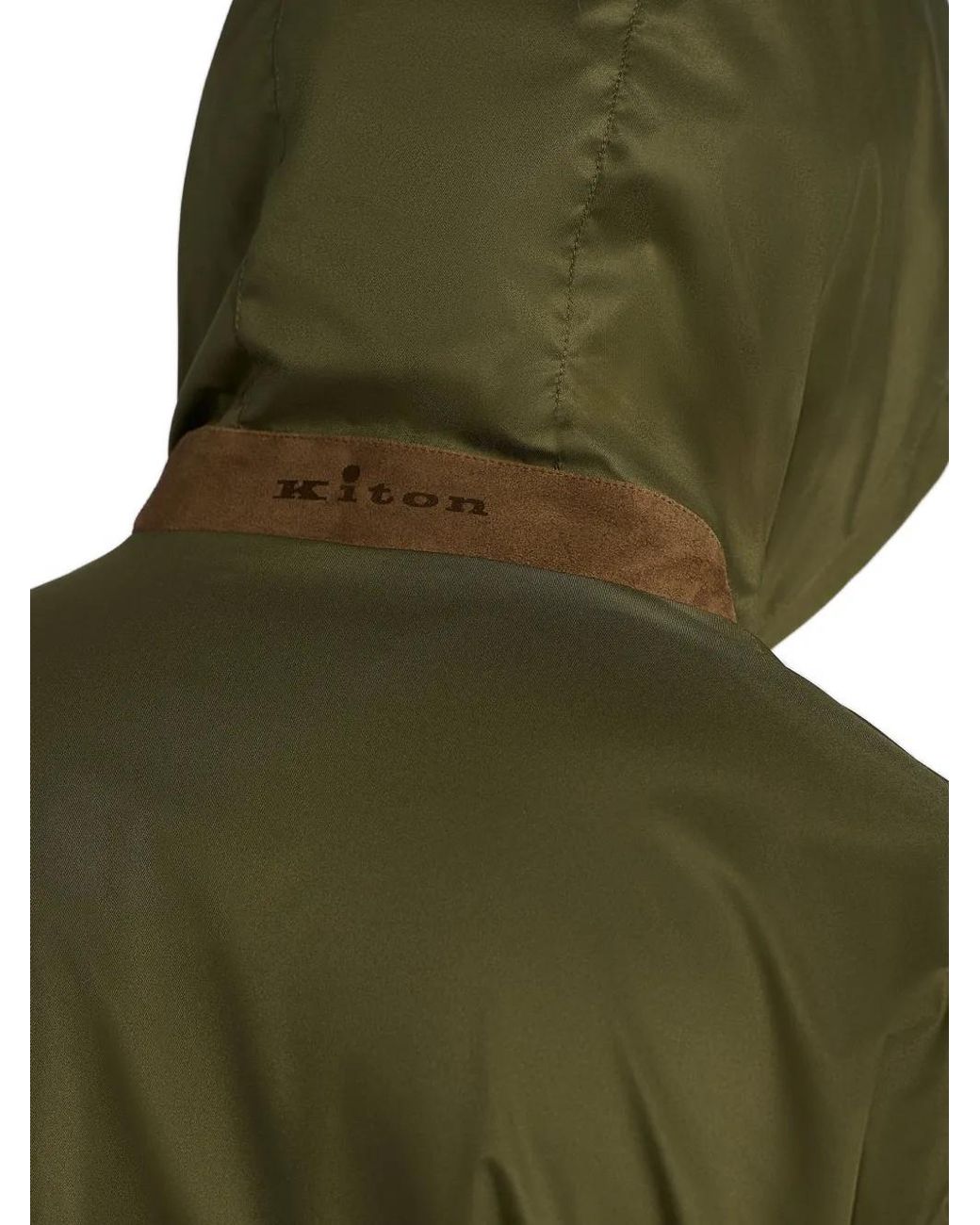 Kiton Jack Met Capuchon in het Green voor heren