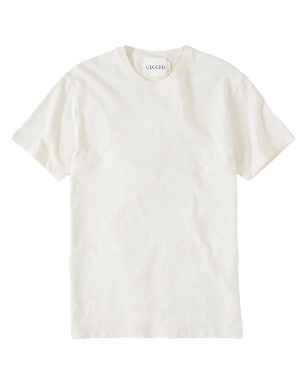 Closed White Short-Sleeve Organic-Cotton T-Shirt for men