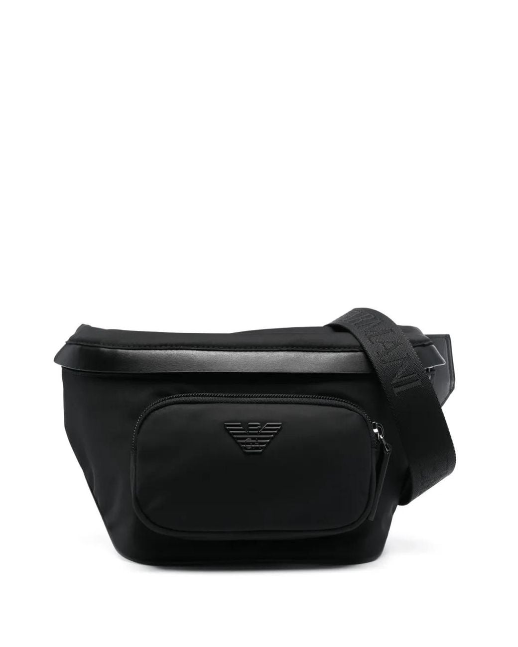 Emporio Armani Black Belt Bag for men