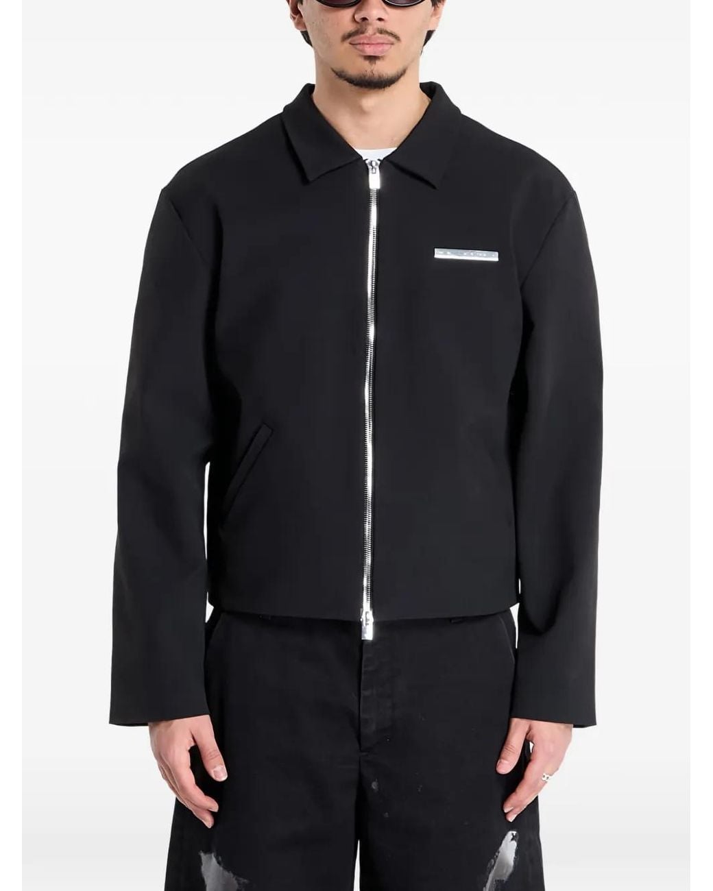 HELIOT EMIL Blue Zip Dressage Jacket for men