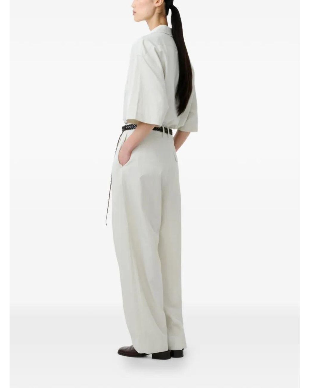 Studio Nicholson White Acuna Trousers