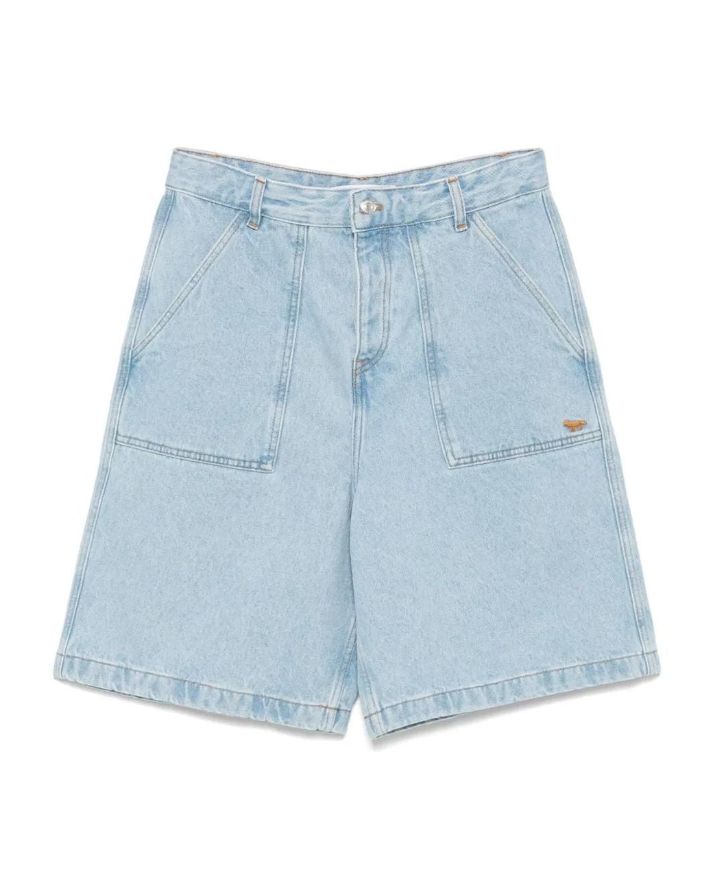 Maison Kitsuné Blue Shorts for men