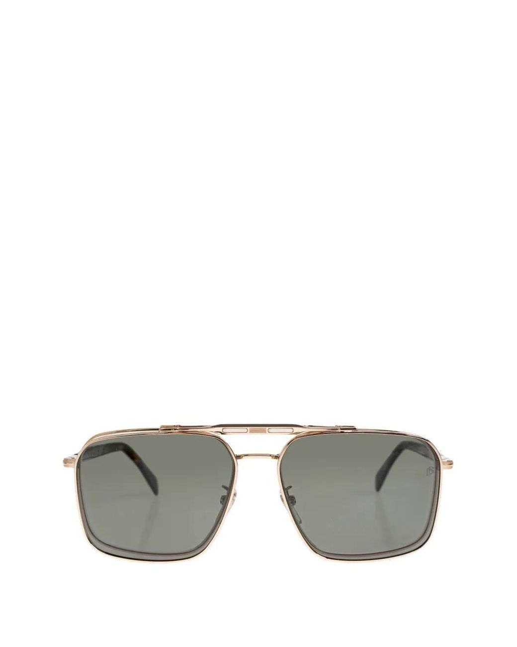 David Beckham Natural Metal Browline Sunglasses for men