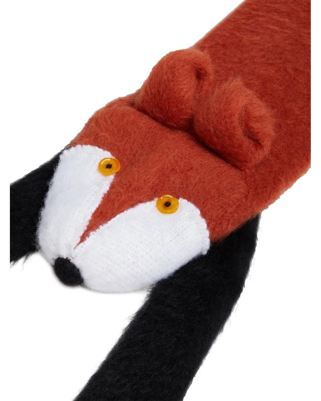 Marni Red Fox Knitted Scarf for men
