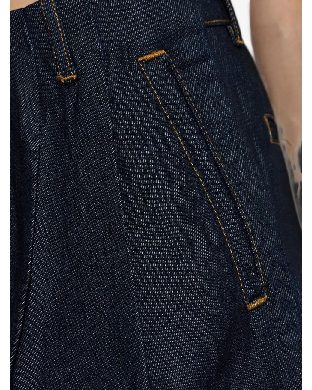 IRO Geplooide Jeans in het Blue