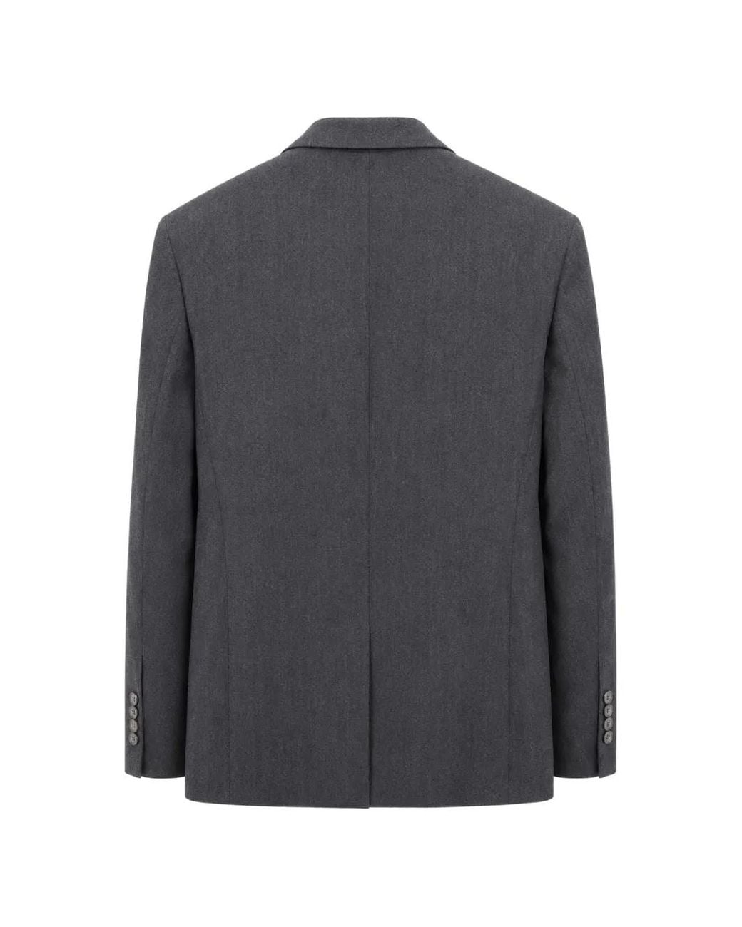 Anips Gray Double-Breasted Pinstripe Jacket for men