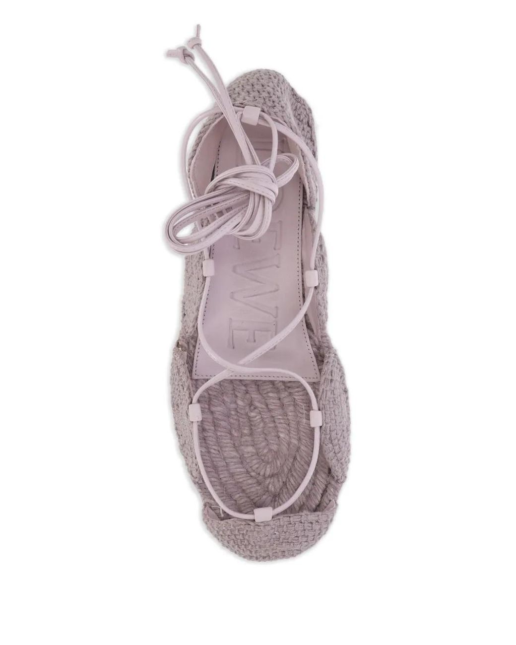 Loewe Pink Espadrilles Mit Schnürung