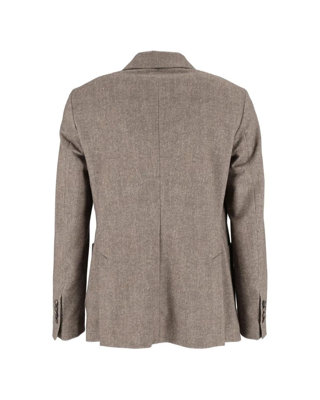 Circolo 1901 Gray Double-Breasted Patch-Pocket Jacket for men