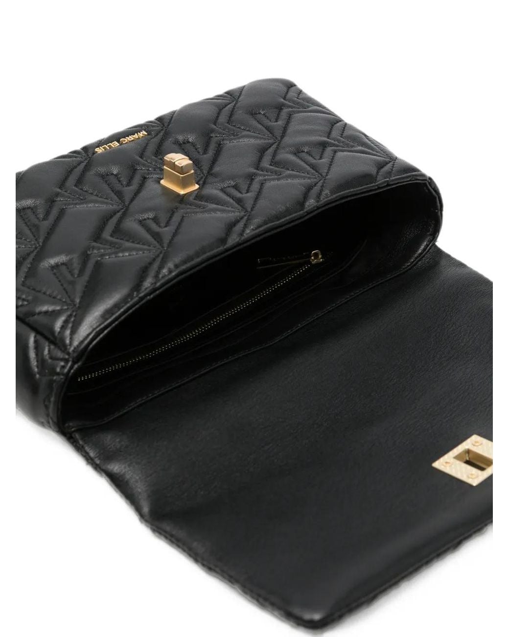 Marc Ellis White Katelyn Quilted Shoulder Bag