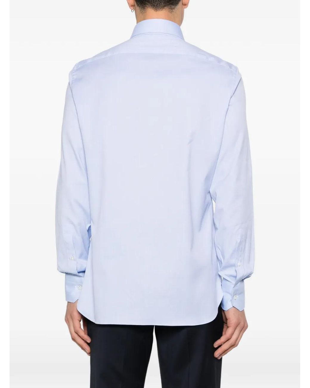 Zegna White Button-Fastening Shirt for men
