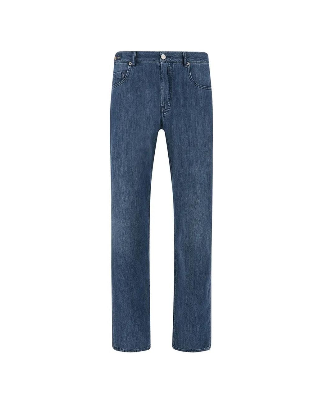 Paul & Shark Blue Patch-Pocket Jeans for men