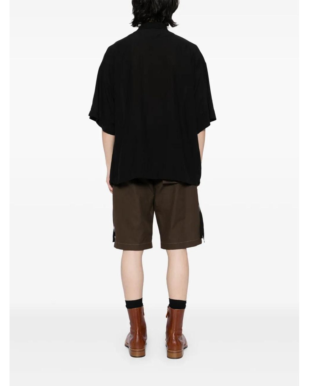 Undercover Black Graphic-Print Shirt for men