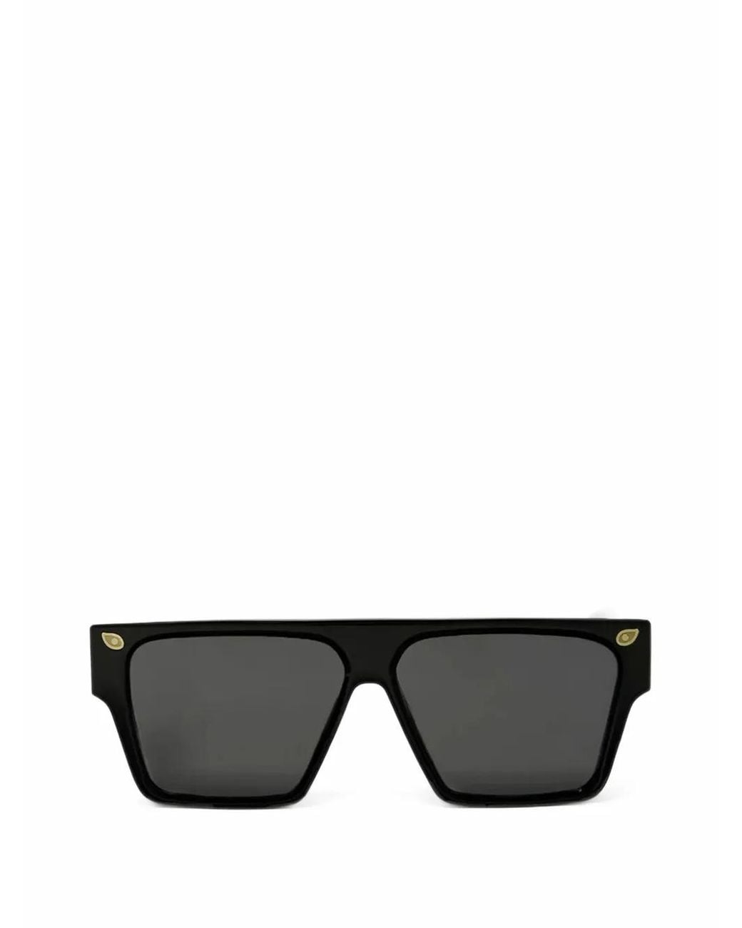Sprayground Black Night Vision Square-Frame Sunglasses for men