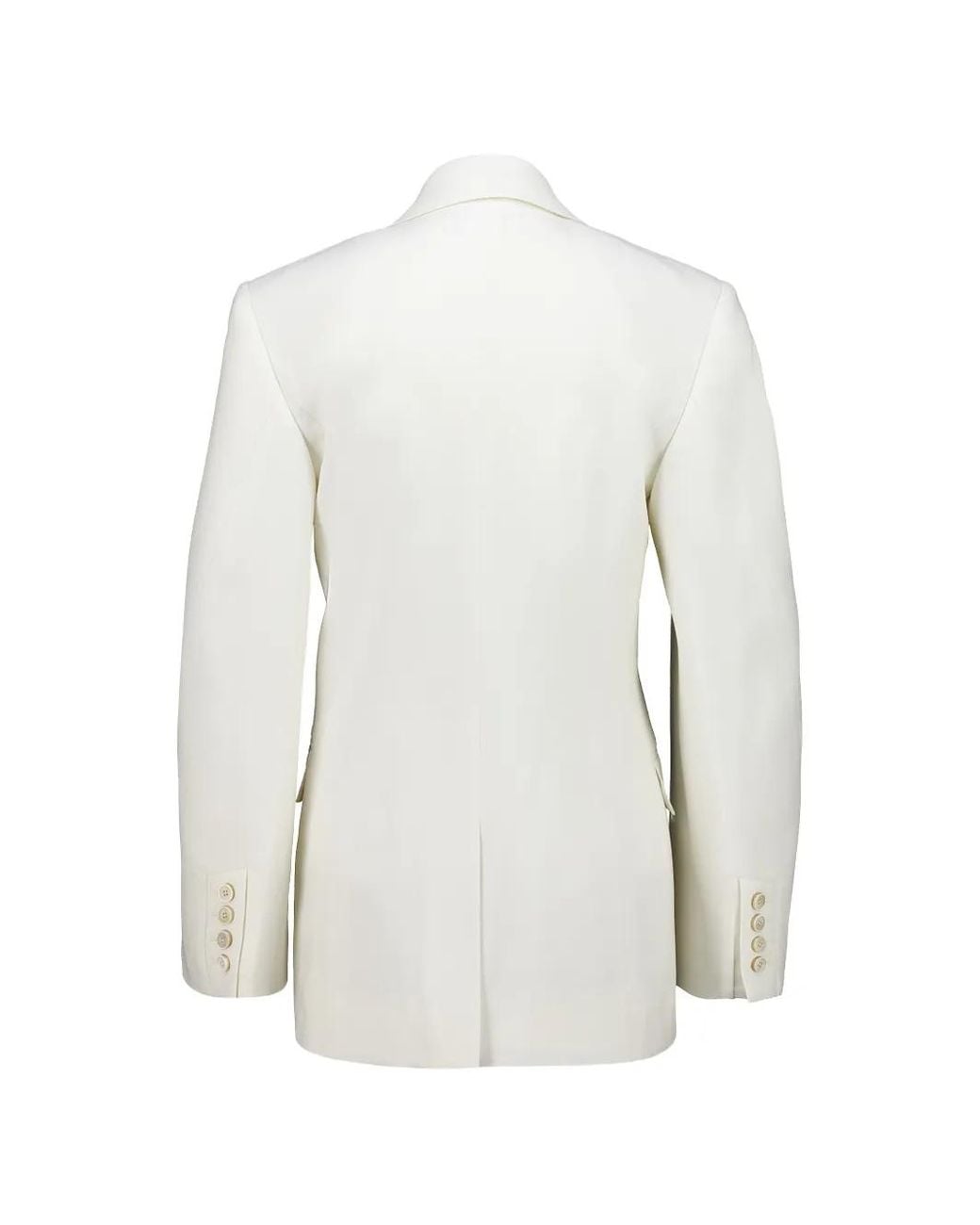 Givenchy White Double Breasted Tailored Jacket