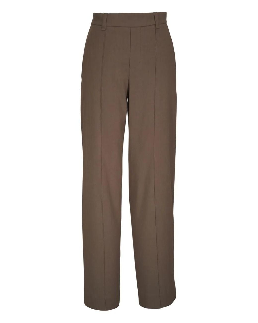 Vince Brown Elasticated-Waist Trousers