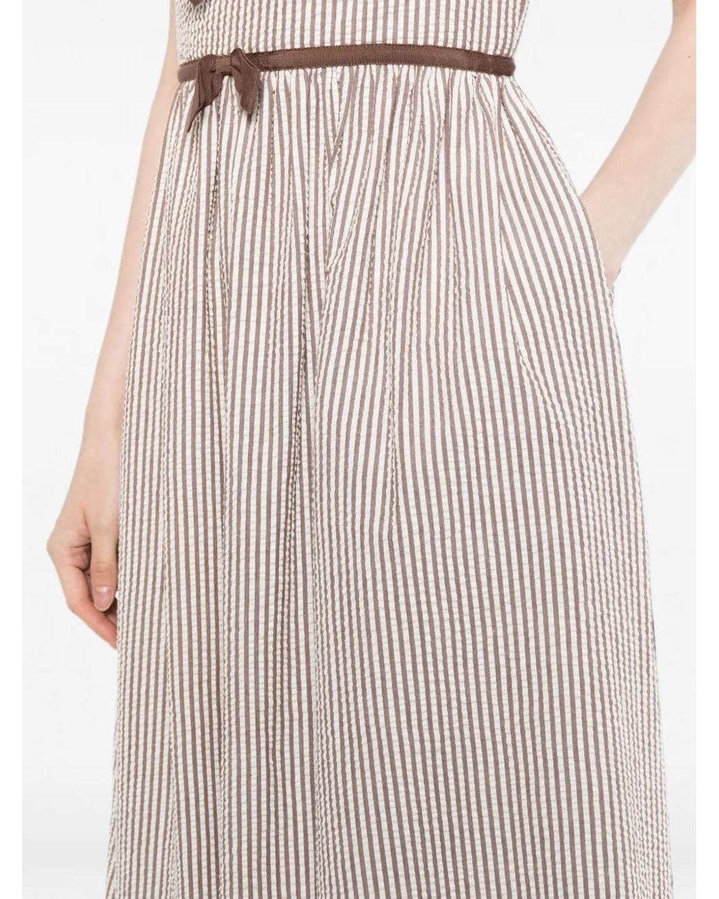 Cynthia Rowley White Clara Seersucker Dress