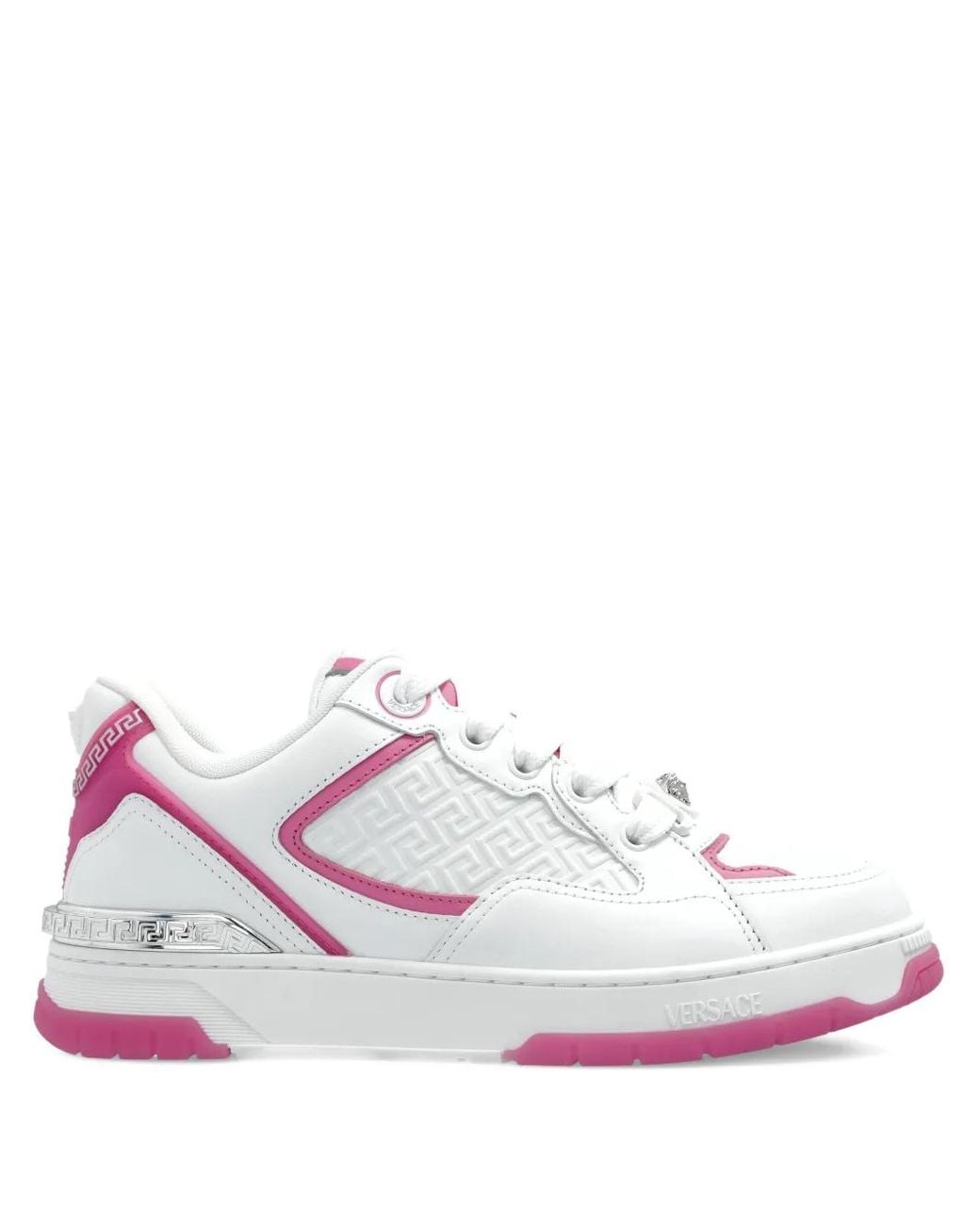 Versace White Leather Sneakers