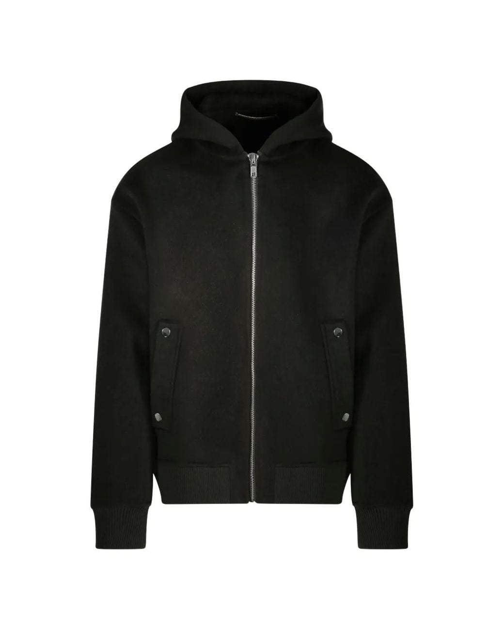 Department 5 Black Hooded Zip-Up Jacket for men