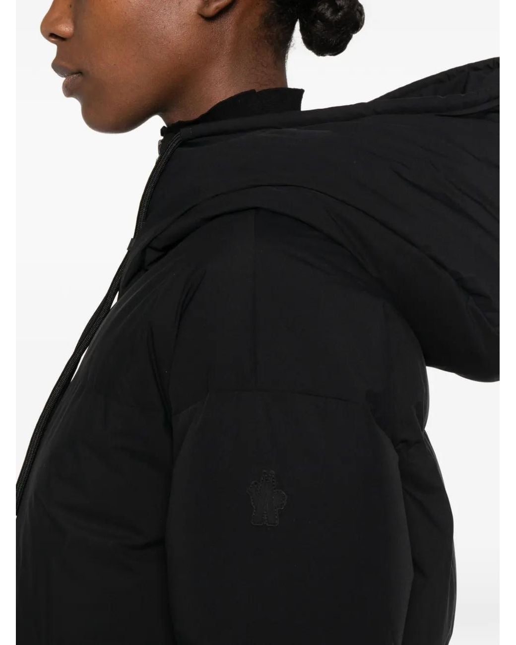 Moncler Black Allesaz Hooded Puffer Jacket