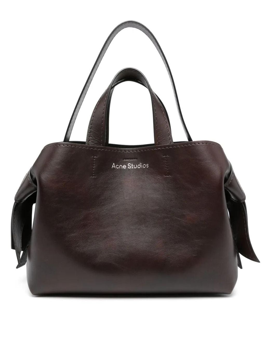 Acne Black Medium Musubi Leather Tote Bag