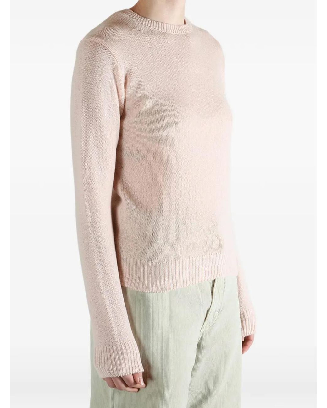 Auralee Pink Cashmere Sweater