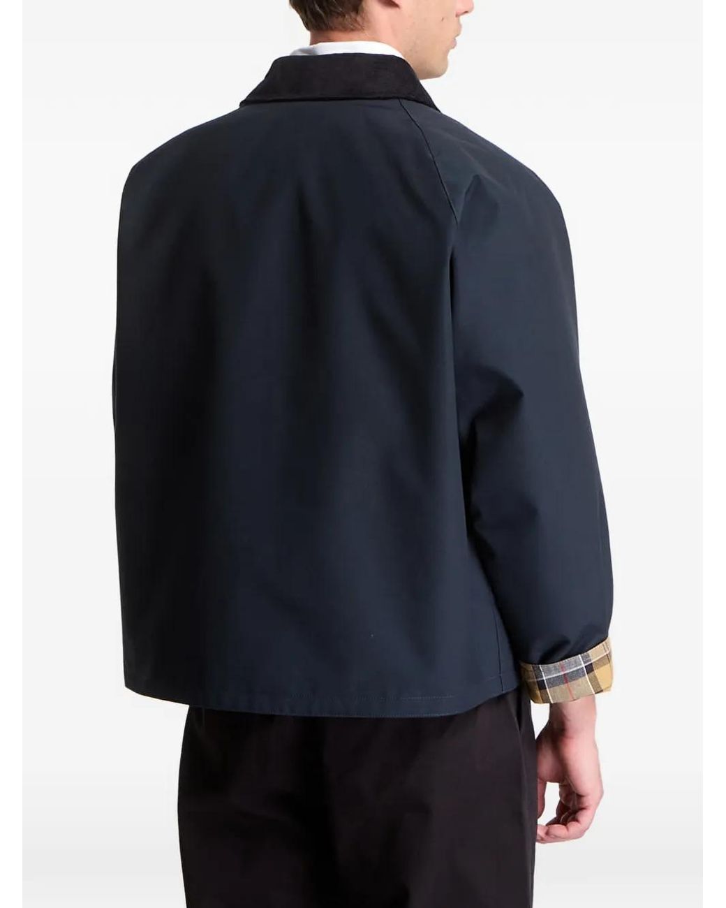 Barbour Black Veste Réversible À Carreaux for men