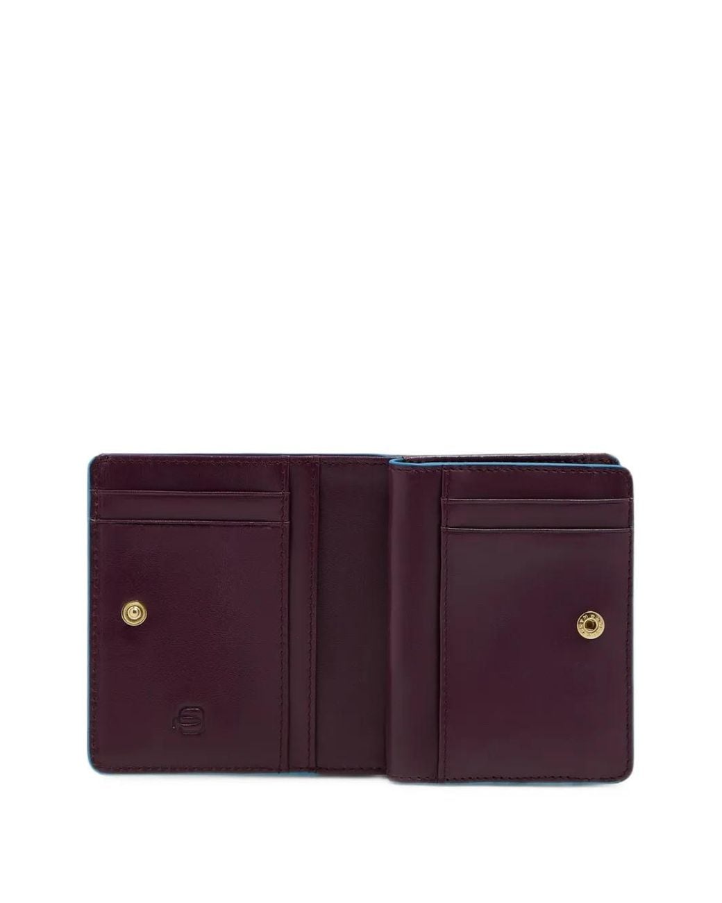 Piquadro Purple Leather Bifold Wallet