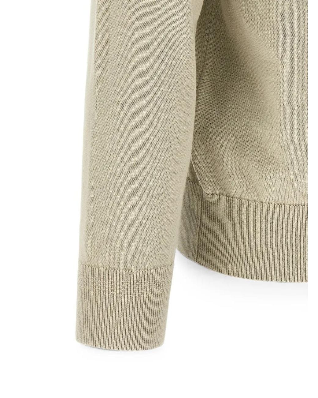 Boss White Logo-Patch Zip-Up Cardigan for men