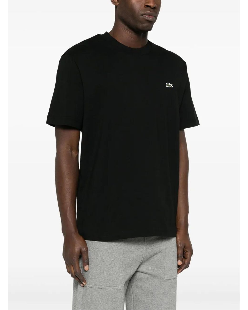 Lacoste Black Tee Shirts for men