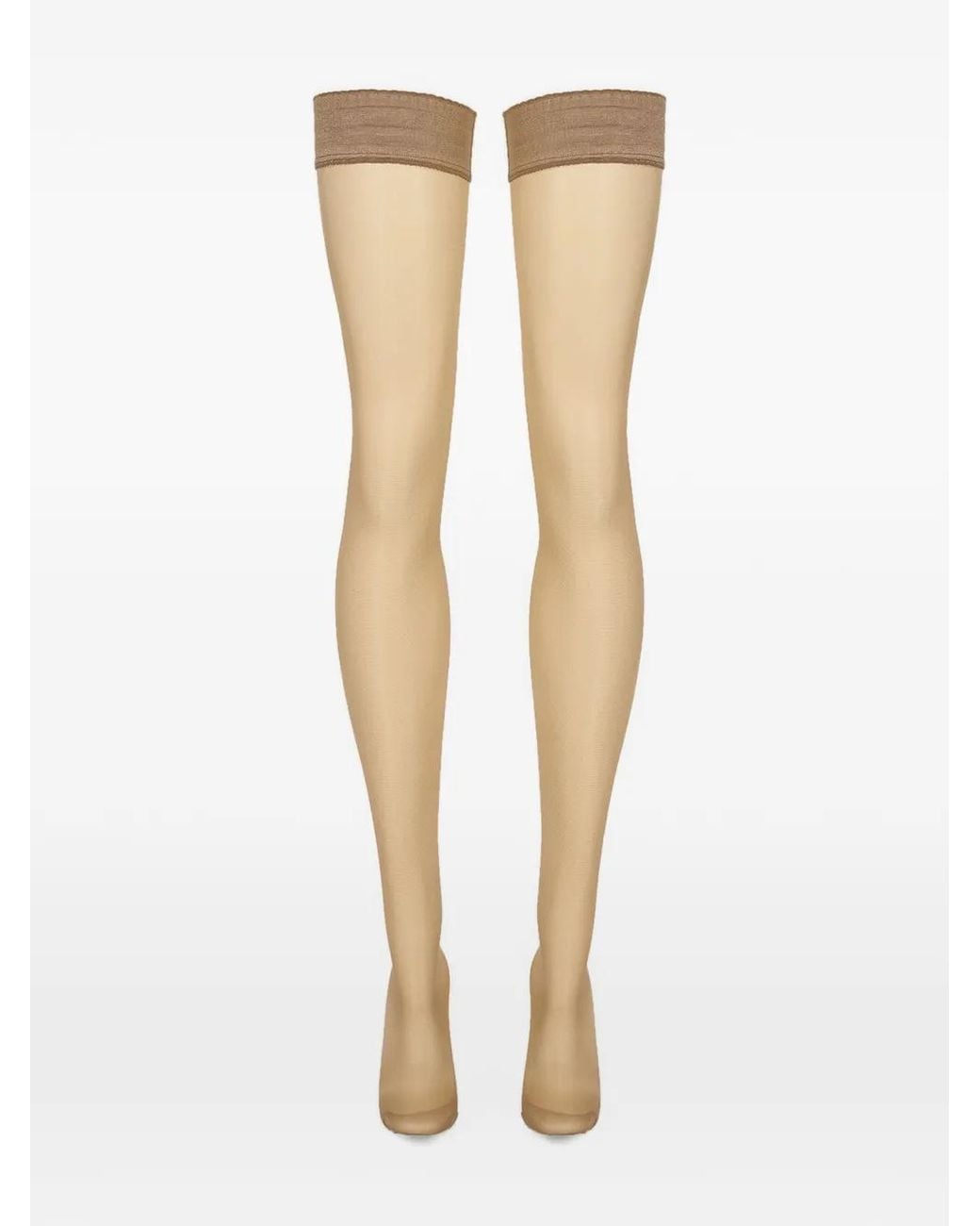 Wolford White 20 Stay-Up Stockings